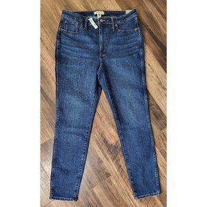 New Madewell Curvy High Rise Skinny Dark Wash Jeans Size 31